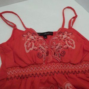 Women's Red Tank Top Shirt Medium